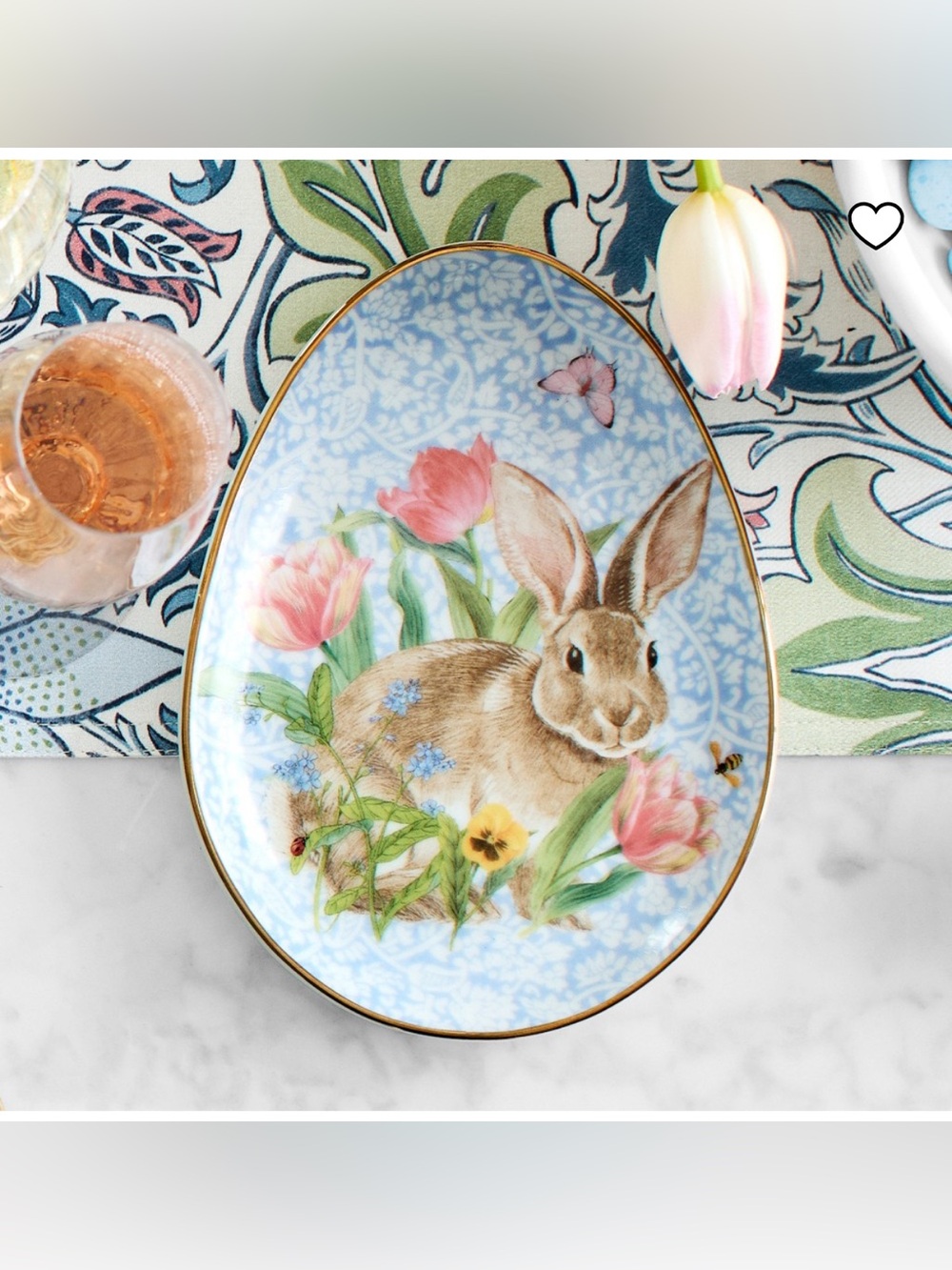 Brand New Williams Sonoma Spring Appetizer Plates with Gold Trim, Set of 4, NWT